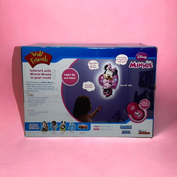 Uncle Milton Wall Friends Disney Minnie Mouse 13" Talking Light Interactive - Picture 2 of 2